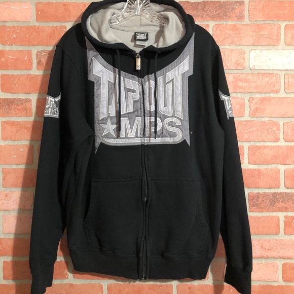 Tapout Other - Tapout MPS Black Zip Up Hoodie Men's Size Large